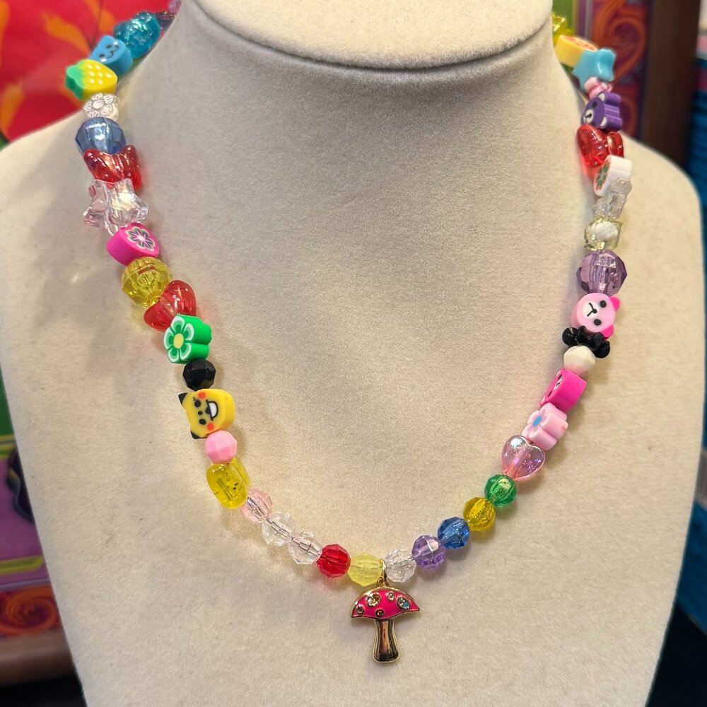 THE CANCER MINI PINK MUSHROOM CHAIN